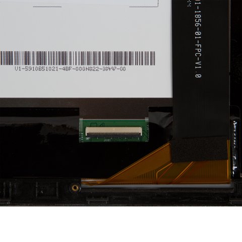 Дисплей для Asus MeMO Pad 10 ME102A, красный, с рамкой, #B101EAN01.1/MCF-101-1856-01-FPC-V1.0 Превью 1