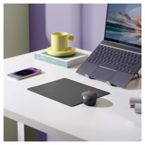 Коврик для мыши Baseus Mouse Pad, серый, PU кожа, 210 мм, 260 мм, #B01055504831-00 Превью 1