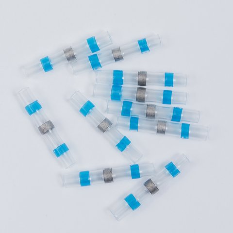 Термозбіжна гільза з оловом 16-14AWG, 1,5-2,5 мм², синя, 10 шт. Прев'ю 1