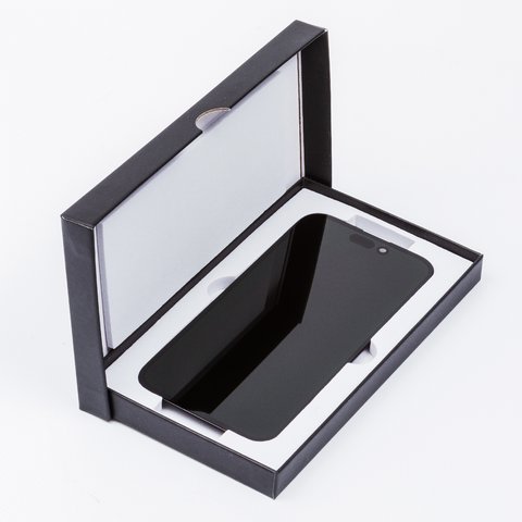 Дисплей для iPhone 15, черный, с рамкой, High Copy, (OLED), GX OEM hard Превью 2