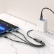 Cable USB Hoco X76, USB tipo-A, USB tipo C, micro USB tipo-B, Lightning, 100 cm, 2 A, negro, #6931474767400 Vista previa  1