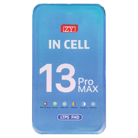 LCD compatible with iPhone 13 Pro Max, (black, with frame, AAA, (TFT) ZY, LTPS FHD) Preview 1