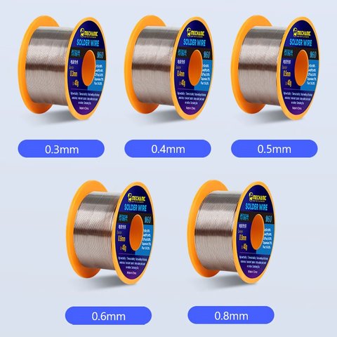 Estaño Mechanic M60, Sn 60% , Pb 40%, flux 1-3%, 0,6 mm, 40 g Vista previa  1