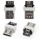 Micro-USB Connector, (5 pin, sectional , "male", white) Preview 1