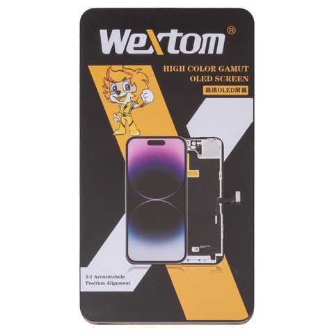 LCD Wextom compatible with iPhone 12 Pro Max, (black, with frame, HC, without error, (OLED) soft, diagnosable) Preview 2
