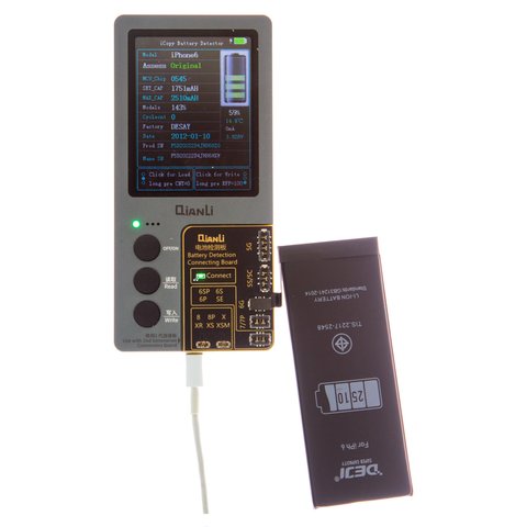 Batería Deji puede usarse con Apple iPhone 6, Li-ion, 3.82 V, 2510 mAh, mayor capacidad, original IC Vista previa  1