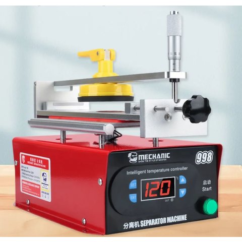 Dispositivo para despegar el módulo de pantalla Mechanic MC998, sirve para las pantallas de hasta 7", con bomba de vacío Vista previa  1