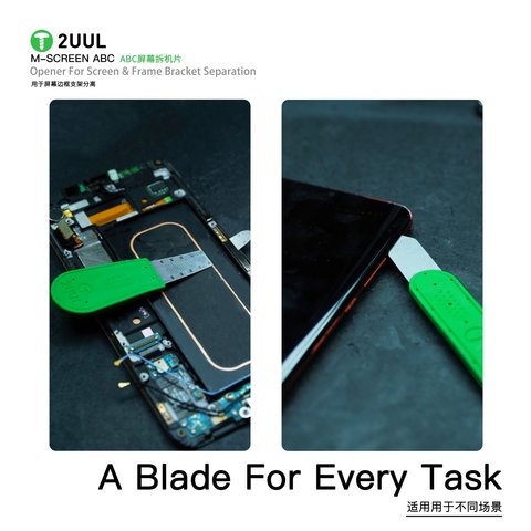 Espátula 2UUL DA89, para desensamblar dispositivos móviles, metal, 3 in 1 Vista previa  1