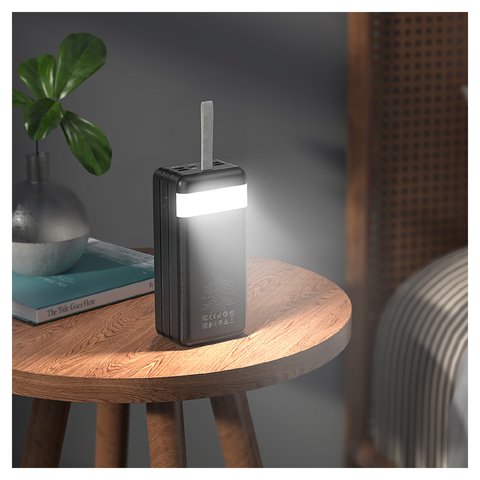 Power bank Hoco J86B, 60000 мАч, 22,5 Вт, черный, Power Delivery (PD), #6931474771742 Превью 1