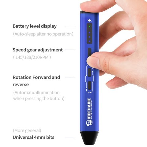 Бездротова електрична викрутка Mechanic ES480, 48 in 1 Прев'ю 3