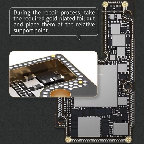 Прокладка для ремонту материнської плати QianLi IAtlas 24k, 0,12 мм, 0,1 мм, 0,08 мм, 3 in1 Прев'ю 1