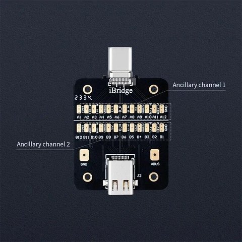 Тест-кабель для перевірки конектора зарядки QianLi iBridge Type-C для мобільних телефонів Apple, Huawei, Meizu, Oppo, Samsung, Vivo, Xiaomi, USB тип-C Прев'ю 3