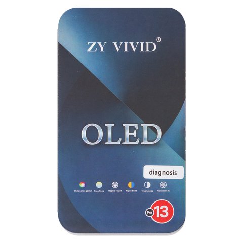 Дисплей для iPhone 13, чорний, з рамкою, High Copy, без помилки, (OLED), ZY-OLED OEM hard, diagnosable Прев'ю 1